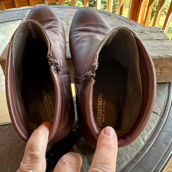 Nordstrom Handcrafted Italian Leather Sole Ankle Boots Womens 11 Soft Minimalist - Picture 15 of 16